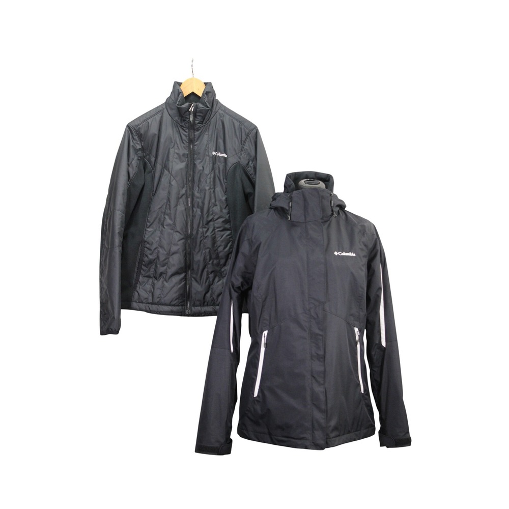 Columbia women's 3-in-1 Interchange gorpcore minimalist outdoor jacket‎ L
